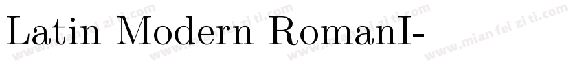 Latin Modern RomanI字体转换